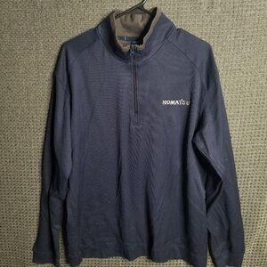 Komatsu Pullover Blue Shirt Men's XL